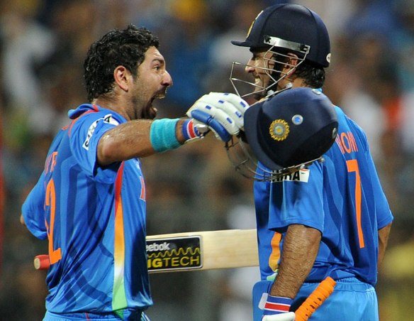 Yuvraj and Dhoni World Cup 2011